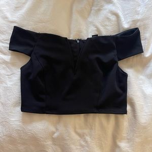 Off the Shoulder Crop Top